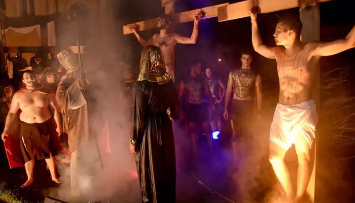 Encenação da Paixão de Cristo. Fonte: Campo Grande News