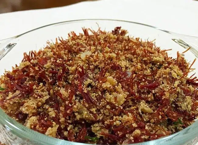 Paçoca de Carne Seca paxixi gastronomia