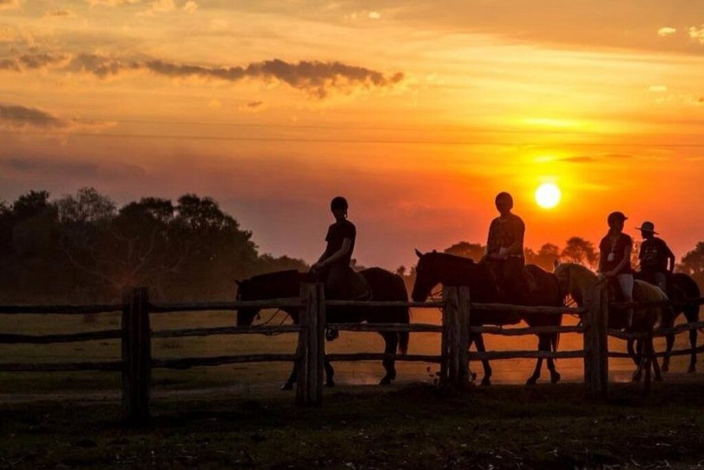 Pôr do sol na Pousada Aguapé, Aquidauana. Fonte_ Tripadvisor