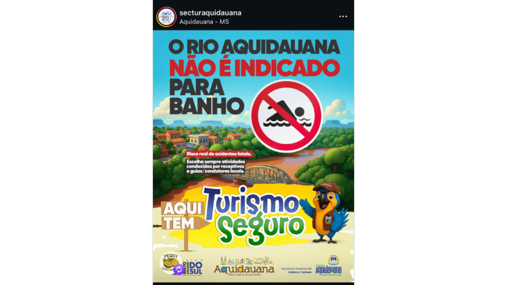 rio aquidauana nao é indicado para banho roteiros do paxixi 