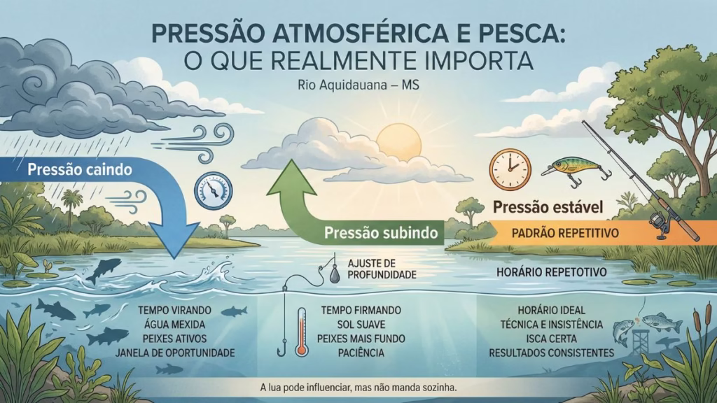 pressão atmosférica peixes pesca rio aquidauana roteiros do paxixi