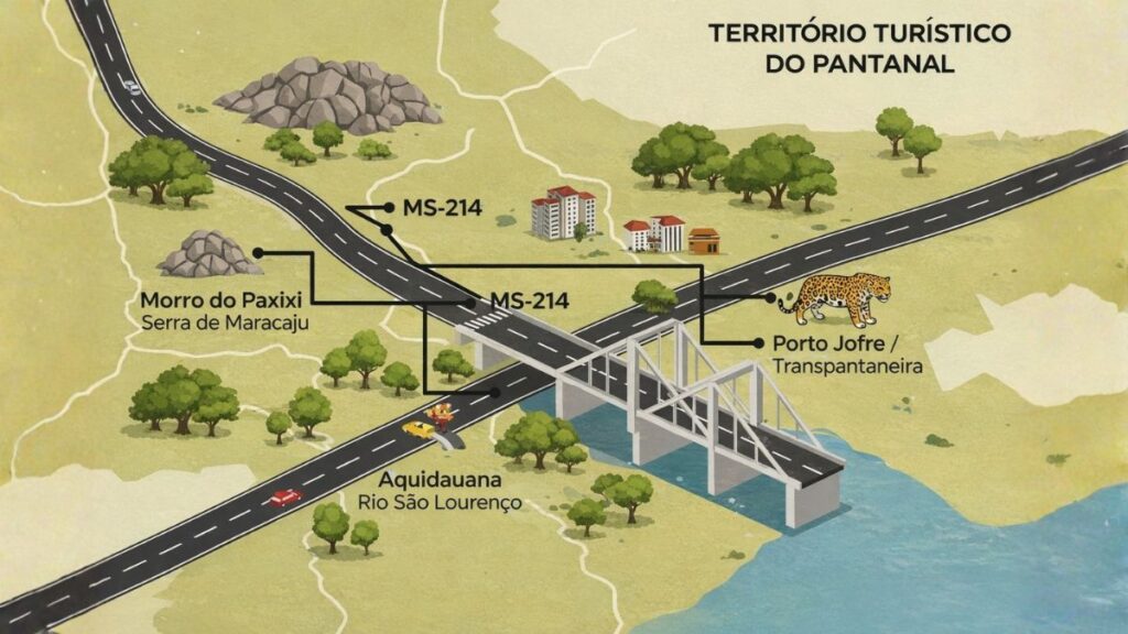 rota da onça  Rio São Lourenço roteiros do paxixi