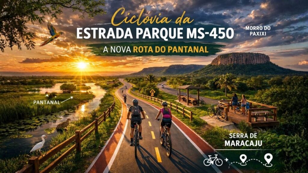ciclovia estrada parque ms450 aquidauana rota do pantanal