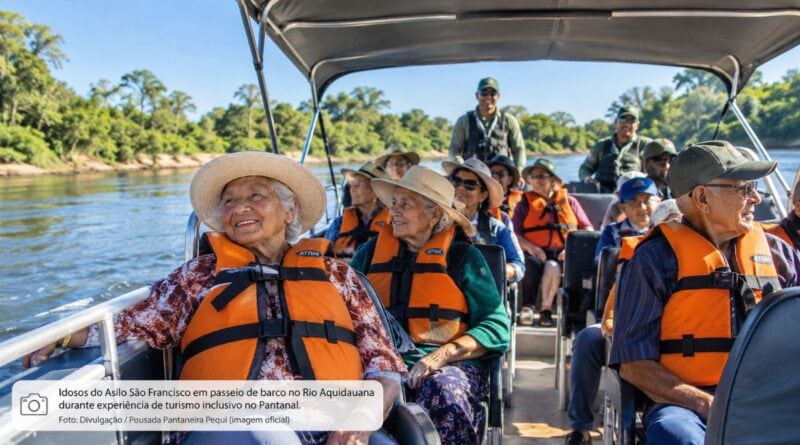Turismo para idosos no Pantanal avança em Aquidauana Ambiente fluvial relacionado ao turismo para idosos no Pantanal