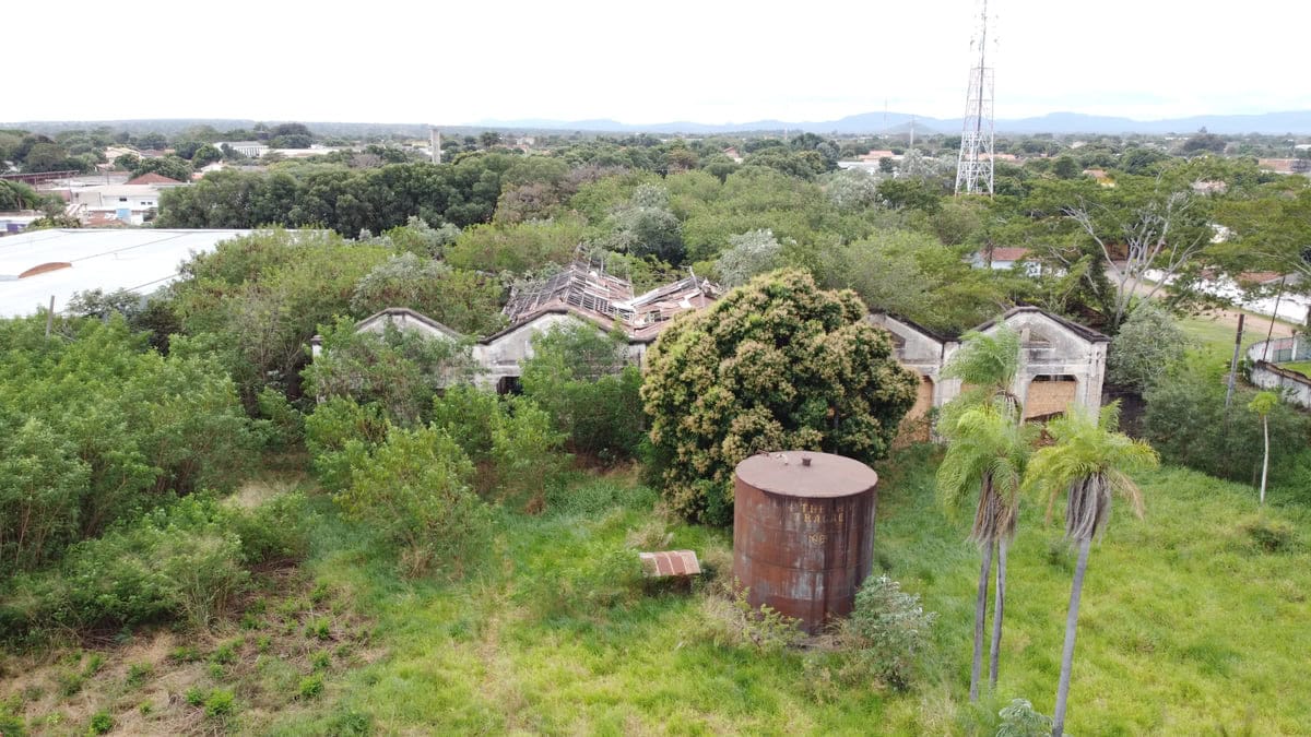 Galpão do complexo ferroviário em Aquidauana ligado à Feira da Estação de Aquidauana